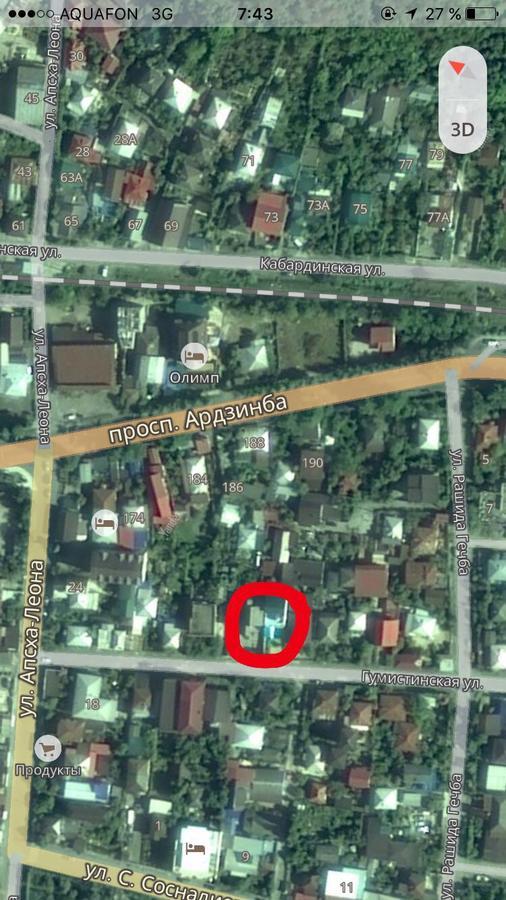 Emiliya Guest House Гагра Екстер'єр фото
